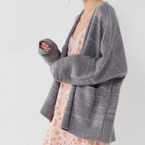 Urban Outfitters Collie Open Front Knit Cardigan